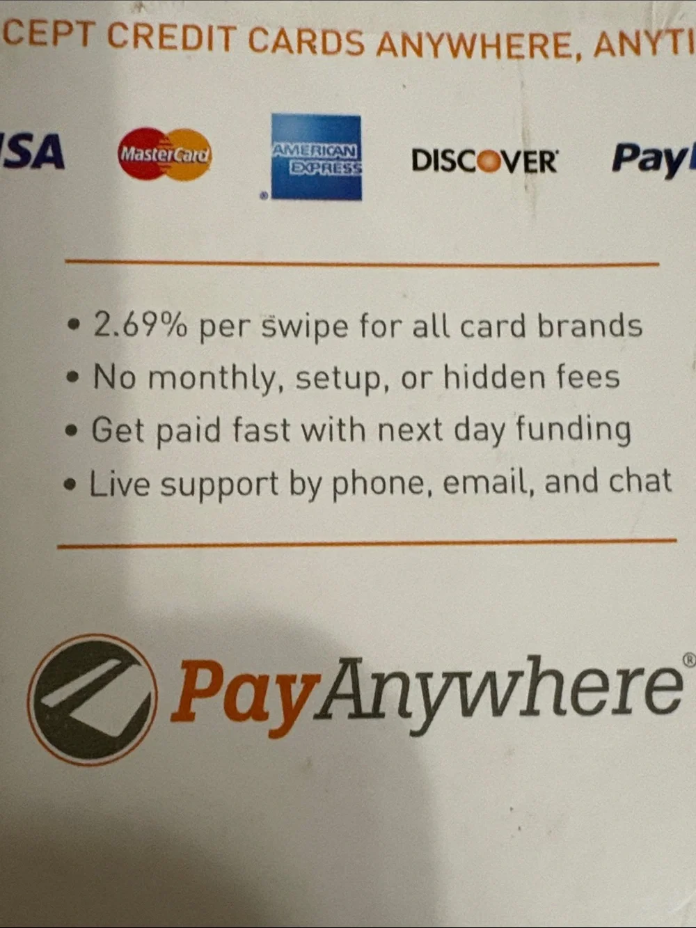 Pay Anywhere Credit Card Reader
